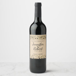 Olivenzweig: Ein Weinlabel toskanischer Touch Weinetikett