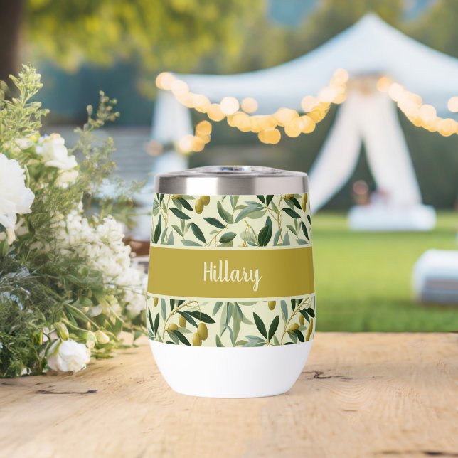 Olivenzweig-Monogramm-Name  (Hochzeit (gedreht))