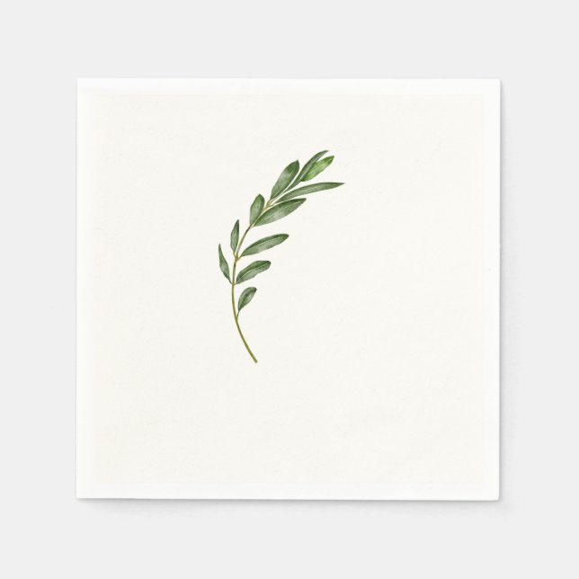 Olivenzweig - Napkin Serviette (Vorderseite)