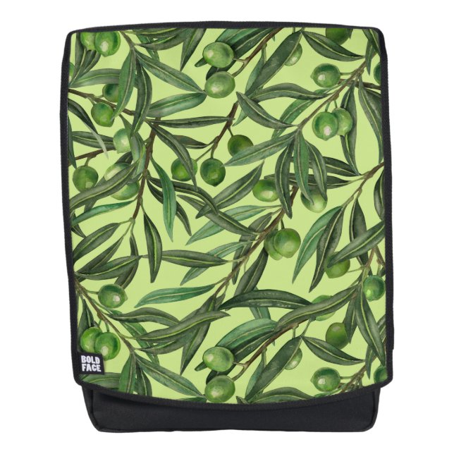 Olivenzweige auf Honigtau Rucksack (Vorderseite)