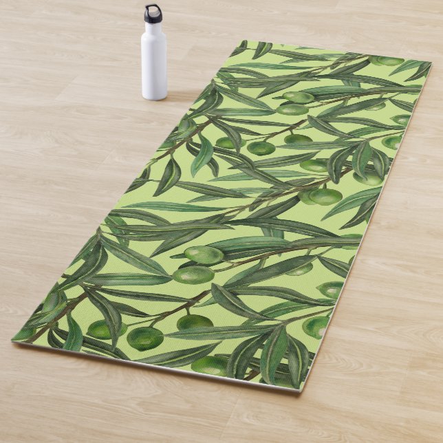 Olivenzweige auf Honigtau Yogamatte (Beispiel)