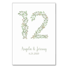 Olivenzweige Nr. 12 Tischnummer