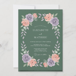 Oliver Amethyst Kranz Hochzeit Einladung