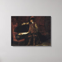 Oliver Cromwell eröffnet den Sarg des Charles