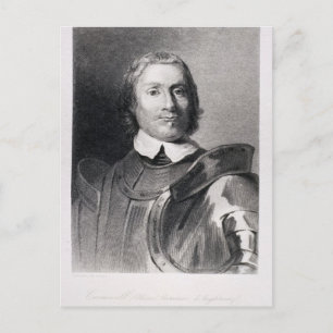 Oliver Cromwell , Lord Protector of England Postkarte