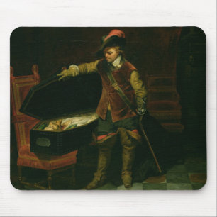 Oliver Cromwell mit dem Sarg von Charles I Mousepad