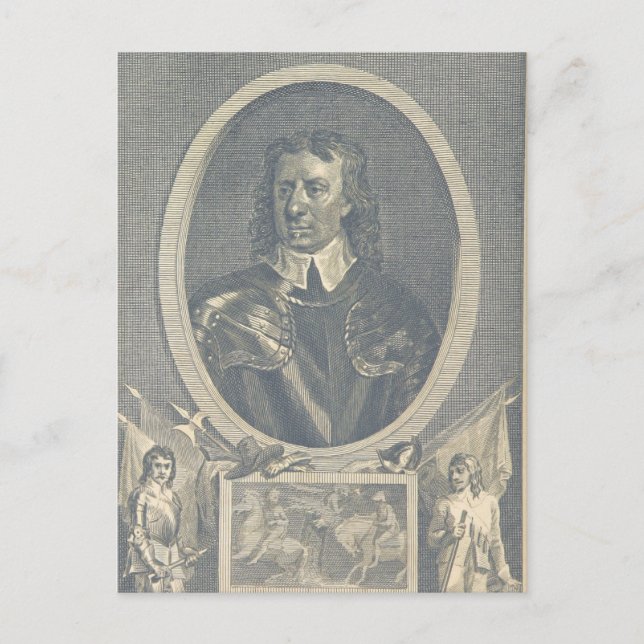Oliver Cromwell Postkarte (Vorderseite)