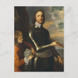 Oliver Cromwell von Robert Walker Postkarte