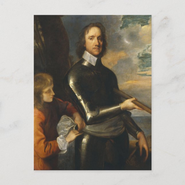 Oliver Cromwell von Robert Walker Postkarte (Vorderseite)