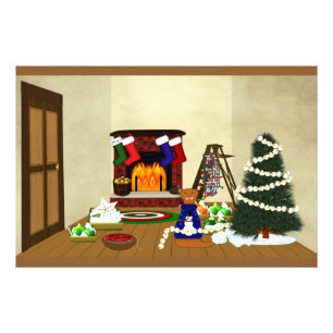 Oliver Decorations für Weihnachten Fotodruck