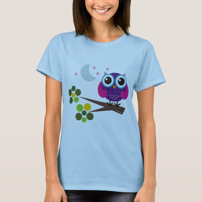 Oliver, der Eulen-T - Shirt (Vorderseite)