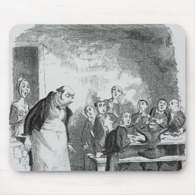 Oliver, der für mehr fragt mousepad (Vorne)