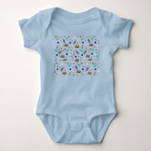 Oliver der Otter Sommer Strandurlaub Muster Baby Strampler