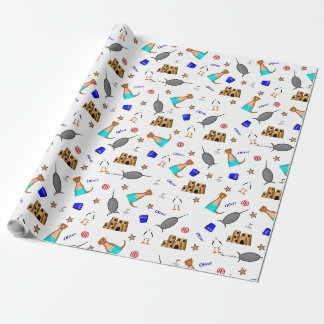 Oliver der Otter Sommer Strandurlaub Muster Geschenkpapier