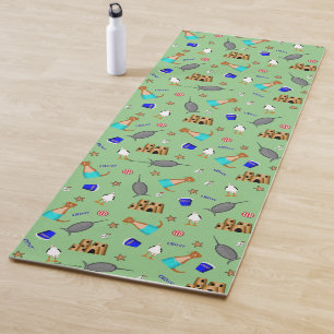 Oliver der Otter Sommer Strandurlaub Muster Yogamatte