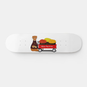 Oliver der Otter wird Herbstfertig Skateboard