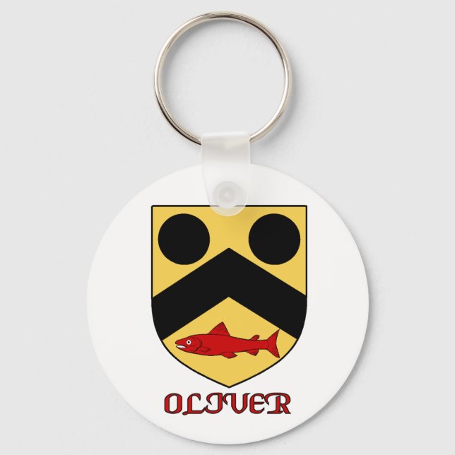 Oliver Family Shield Schlüsselanhänger (Vorderseite)
