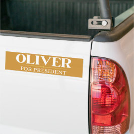 Oliver für Präsident Libertarian Party Autoaufkleber