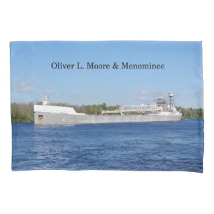 Oliver L. Moore & Menominee Kissen Kissenbezug