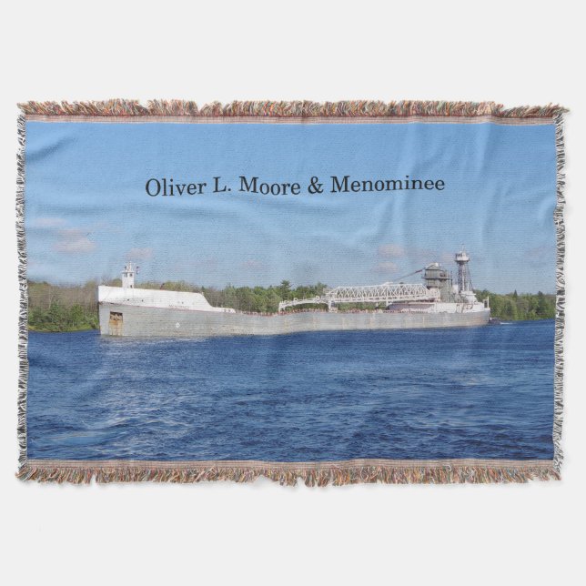 Oliver L. Moore & Menominee Vliesdecke Decke (Vorderseite)