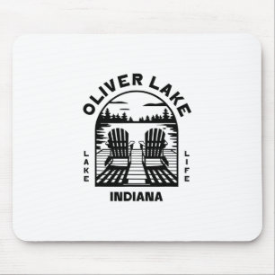Oliver Lake Indiana Outdoors Vintage 1 Mousepad