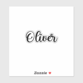 Oliver Name - Handgeschriebene Kalligrafie Aufkleber