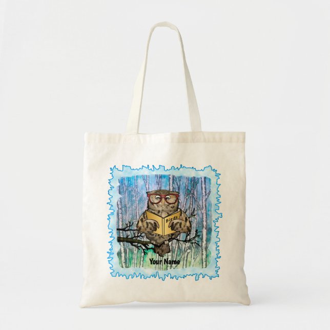 Oliver Owl liest  Tragetasche (Vorne)