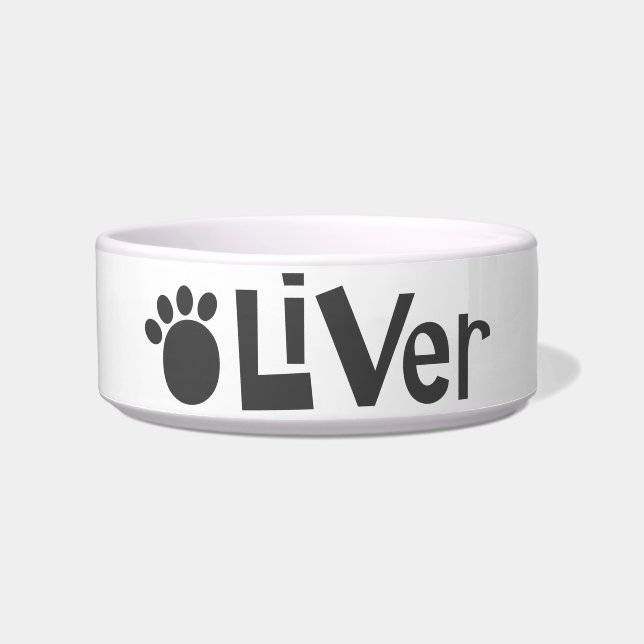 Oliver Paw Print Napf (Vorderseite)