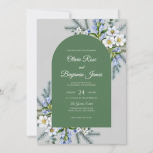 Oliver Periwinkle-Blatt-Hochzeit Einladung