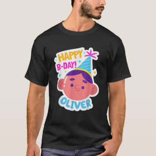 Oliver Personalisiert Funny Happy Geburtstagsgesch T-Shirt