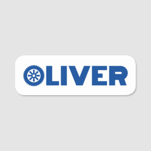 Oliver Petrol Head Namensschild