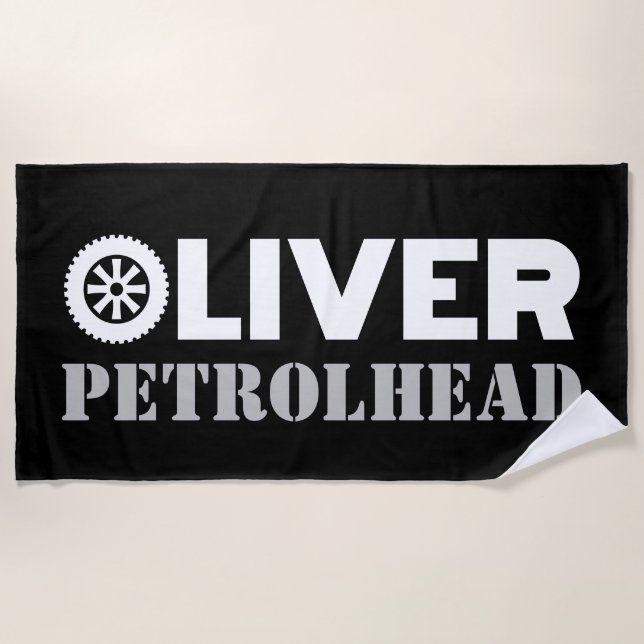 Oliver Petrol Head Strandtuch (Vorderseite)