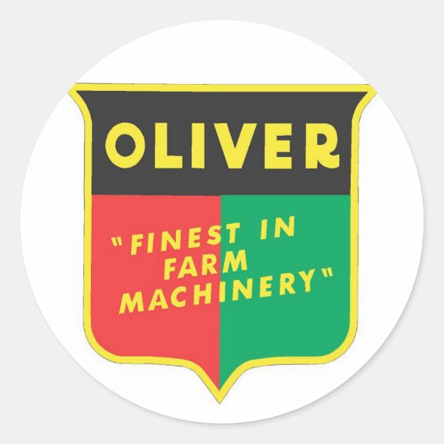 Oliver Runder Aufkleber (Vorderseite)