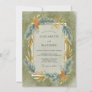 Oliver Schiefer Blatt Hochzeit Einladung