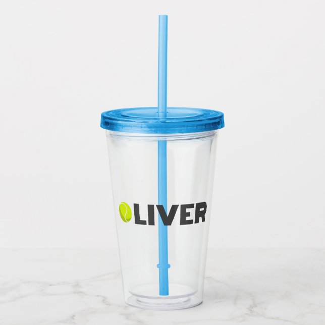 Oliver Tennis Acryltrinkbecher (Vorderseite)