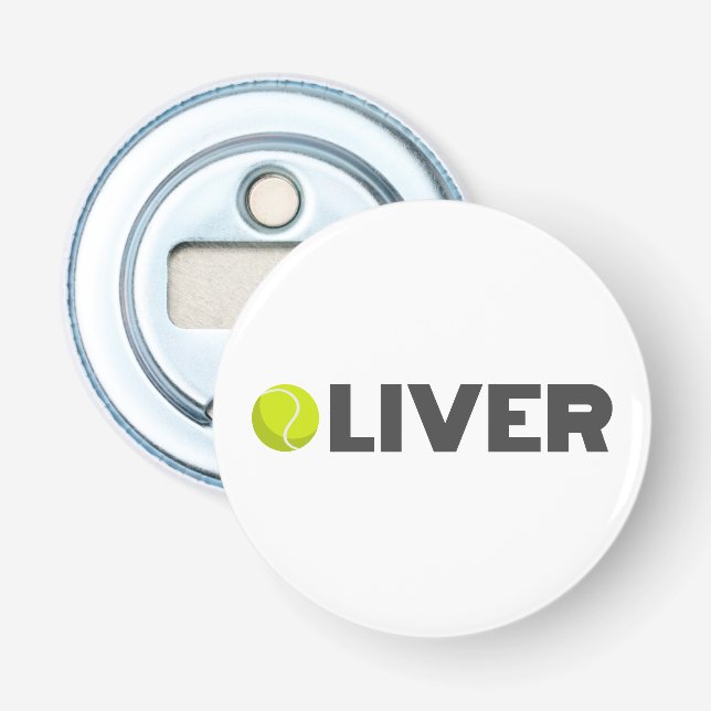 Oliver Tennis Flaschenöffner (Vorderseite)
