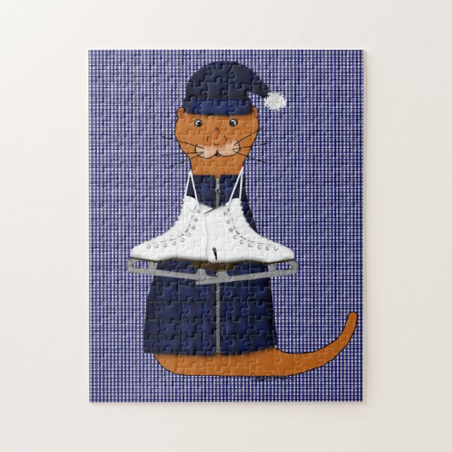Oliver The Otter Skate Jigsaw Puzzle (Vertikal)