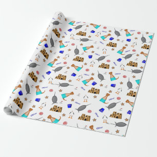 Oliver The Otter Summer Beach Vacation Pattern Geschenkpapier