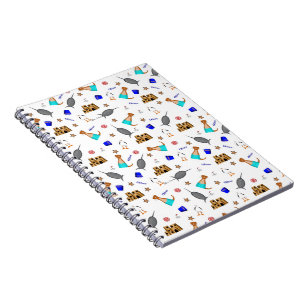 Oliver The Otter Summer Beach Vacation Pattern Notizblock