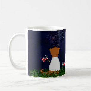 Oliver The Otter Watching Fireworks Kaffeetasse