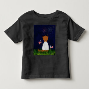 Oliver The Otter Watching Fireworks Kleinkind T-shirt