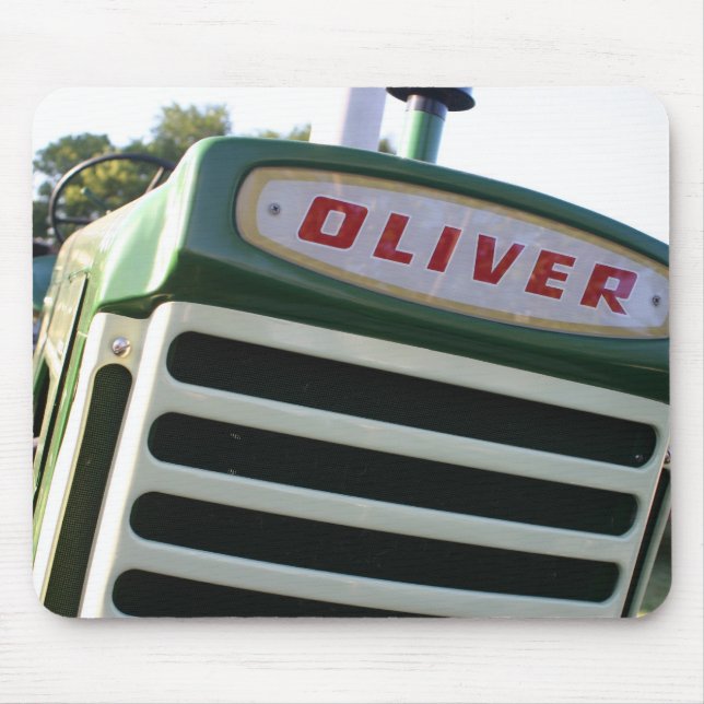 Oliver-Traktorabziehbild bunte mousepad (Vorne)