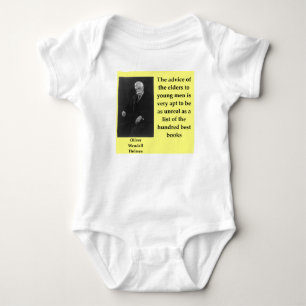 Oliver wendll holmes Zitat Baby Strampler