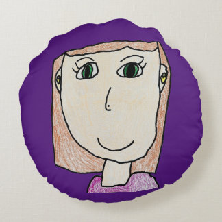 Olive's Personalisierte Kinder Rundkissen Rundes Kissen