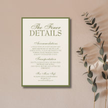 Olivesgrüne Old Money Luxus Glam Hochzeitsdetails