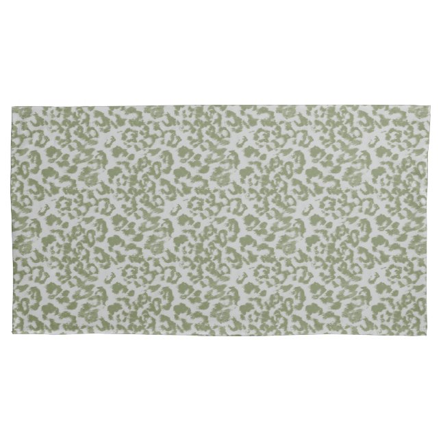 Olivgrau gefleckter Leopard  Kissenbezug (Vorderseite)
