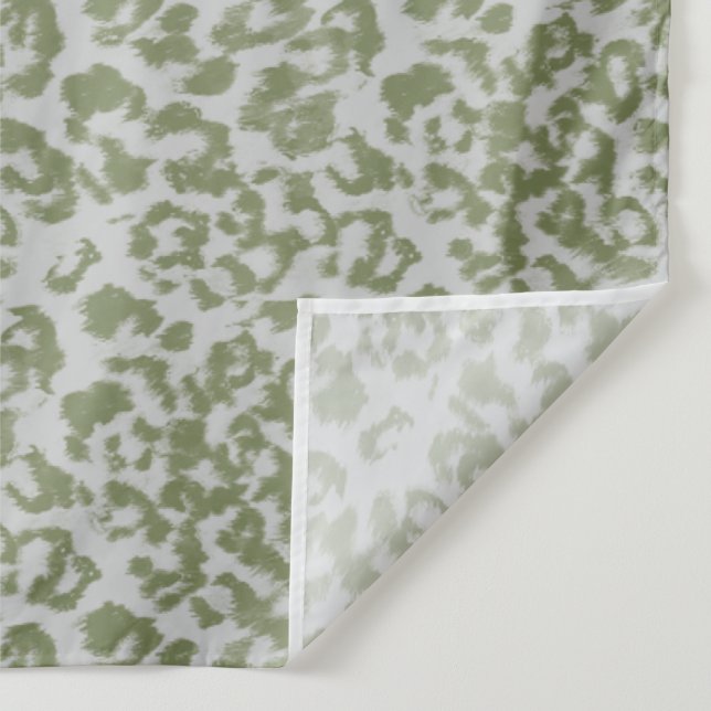 Olivgrau gefleckter Leopard  Wandteppich (Detail)