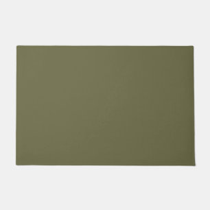 Olivgrün, erdgrün, solide Farbe drucken Fußmatte