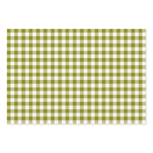 Olivgrün kariert Gingham