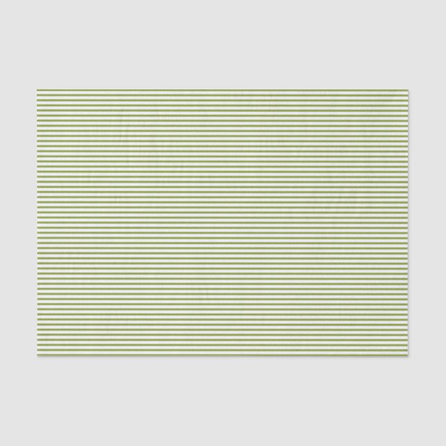 Olivgrün-Nadelstreifen-Seidenpapier Seidenpapier (Vorderseite)